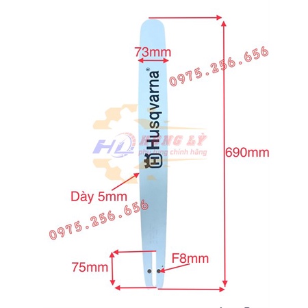 Lam 70Cm Chân nhỏ Husqarna phụ tùng máy cưa phụ tùng máy nông nghiệp phụ tùng Hùng Lỳ