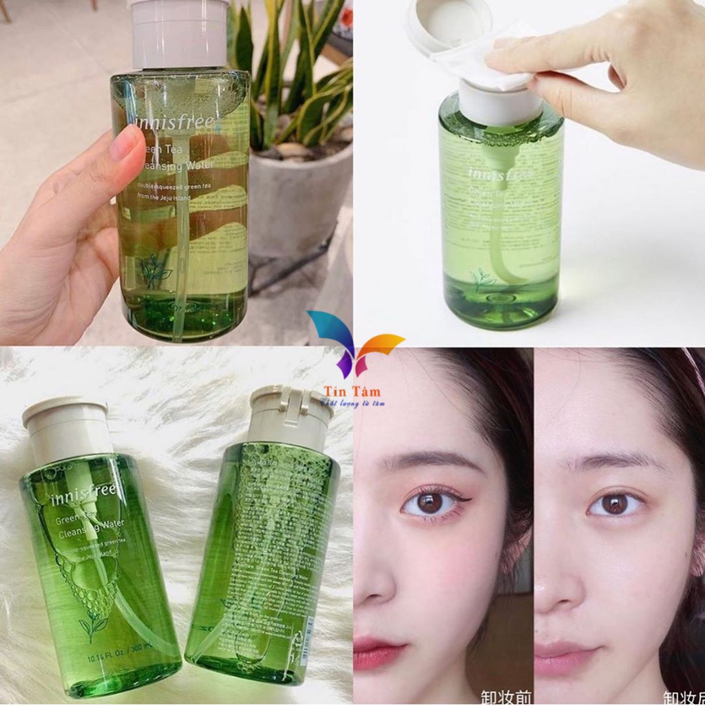 Nước tẩy trang Innisfree Trà Xanh 300ml chính hãng