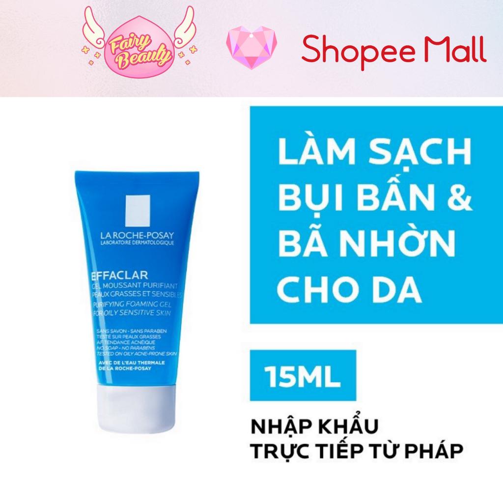 [LA ROCHE-POSAY] Bộ Đôi Chống Nắng & Gel Rửa Mặt Cho Da Dầu Mụn (Anthelios Oil Correct 50ml - Effaclar Gel 15ml)