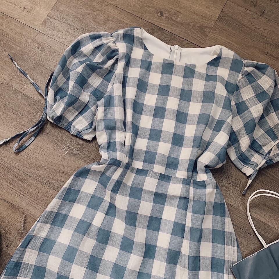 Váy kẻ xanh caro | BigBuy360 - bigbuy360.vn