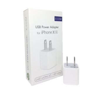 Cục sạc iPhone Xs vuông - chính hãng e-com