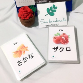 Thẻ chữ cái Hiragana và Katakana- khổ A6