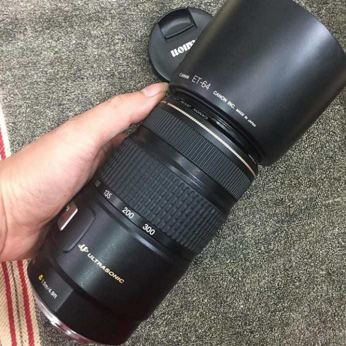Ống kính máy ảnh Canon EF 75-300mm f4-5.6 IS USM AF cho máy Crop và FF của Canon