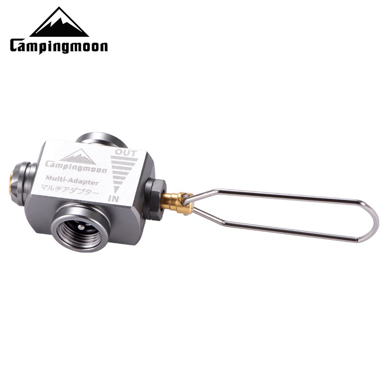 Van bơm gas đầu nạp ga dụng cụ sang chiết gas, Adapter Campingmoon Z15 bơm khí cho bình ga dã ngoại tròn.