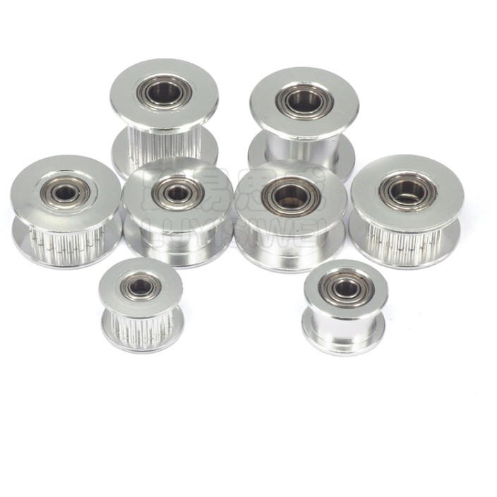 Puly căng đai GT2 - trục 3 - 20 răng - đai 6mm và đai 10mm