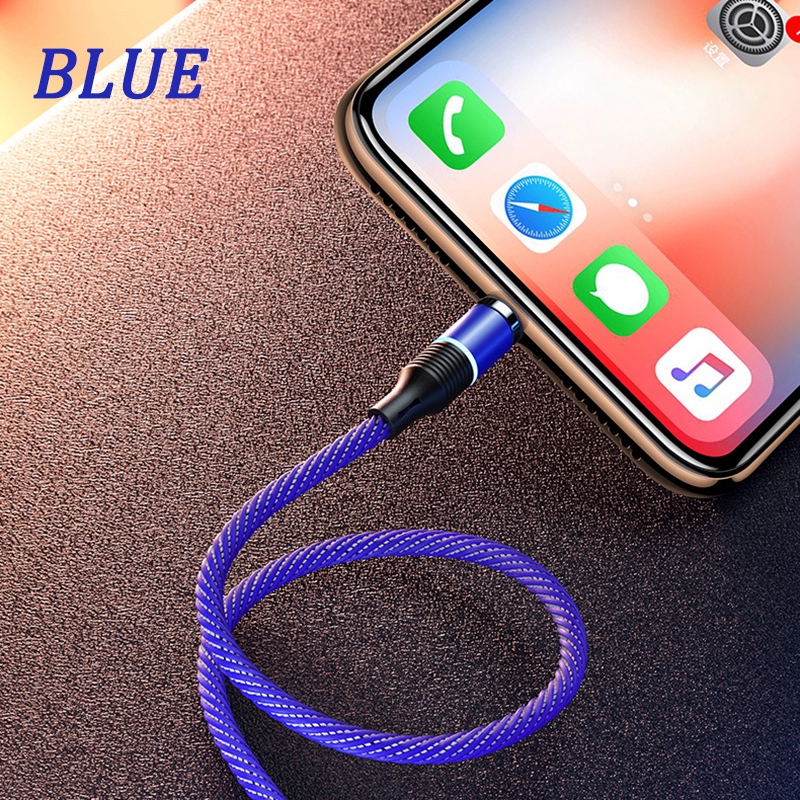Dây cáp sạc chuyển đổi dữ liệu có đèn LED cho điện thoại Oppo Huawei Xiaomi Android