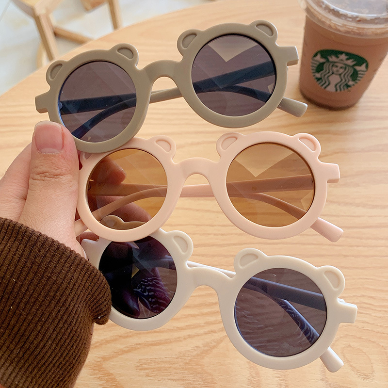 Kính Mát Gọng Hình Gấu Đáng Yêu Chống Tia UV400 Cho Bé