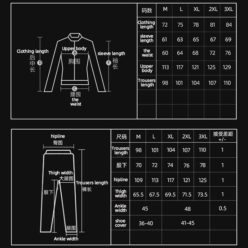Bộ Quần Áo Mưa Đi Xe Máy Chống Nước Có Dải Phản Quang Cho Nam