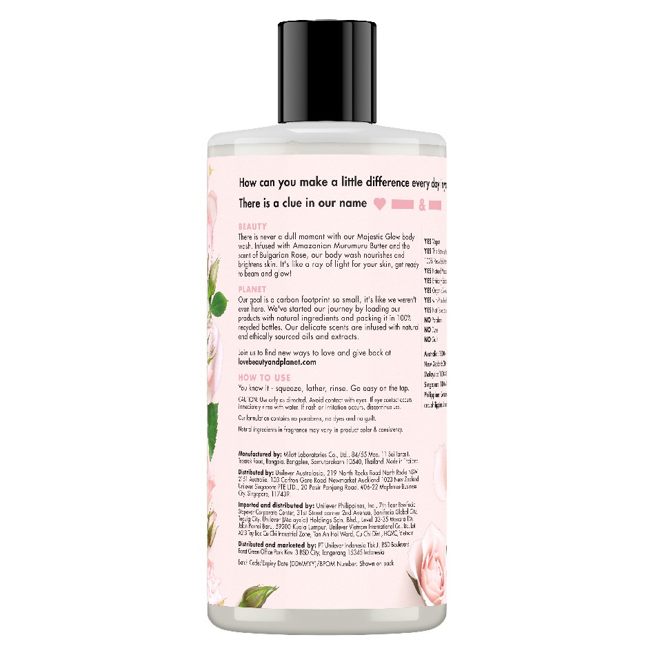 Combo Sữa Tắm + Sữa Dưỡng Thể Love Beauty And Planet Làm Sáng Da (400ml/Chai) | BigBuy360 - bigbuy360.vn