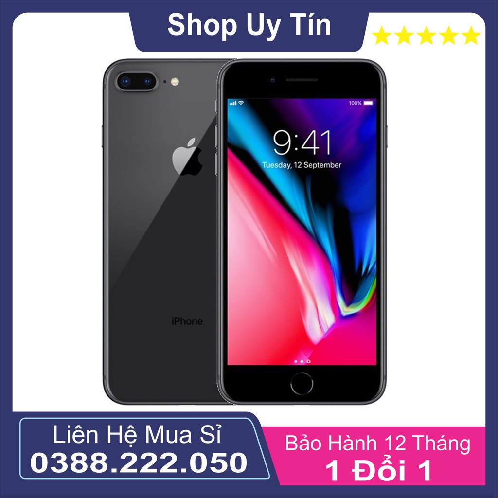 [Mã ELMT8 giảm 6% đơn 8TR] Điện thoại iPhone 8 Plus Quốc tế 64GB Mới 99%