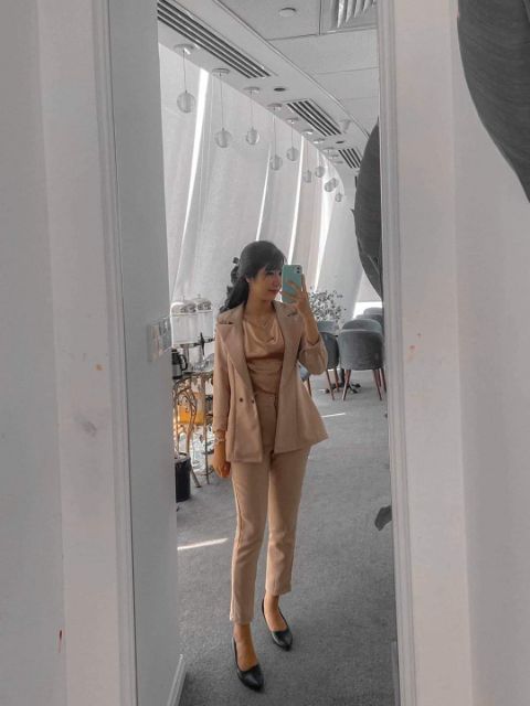 Set vest nữ dài công sở 4 món, áo 2 dây phi lụa cổ đổ,VIDEO + HÌNH FEEDBACK KHÁCH | BigBuy360 - bigbuy360.vn