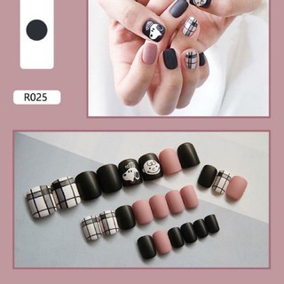 Sét 24 móng tay giả kèm keo cao cấp