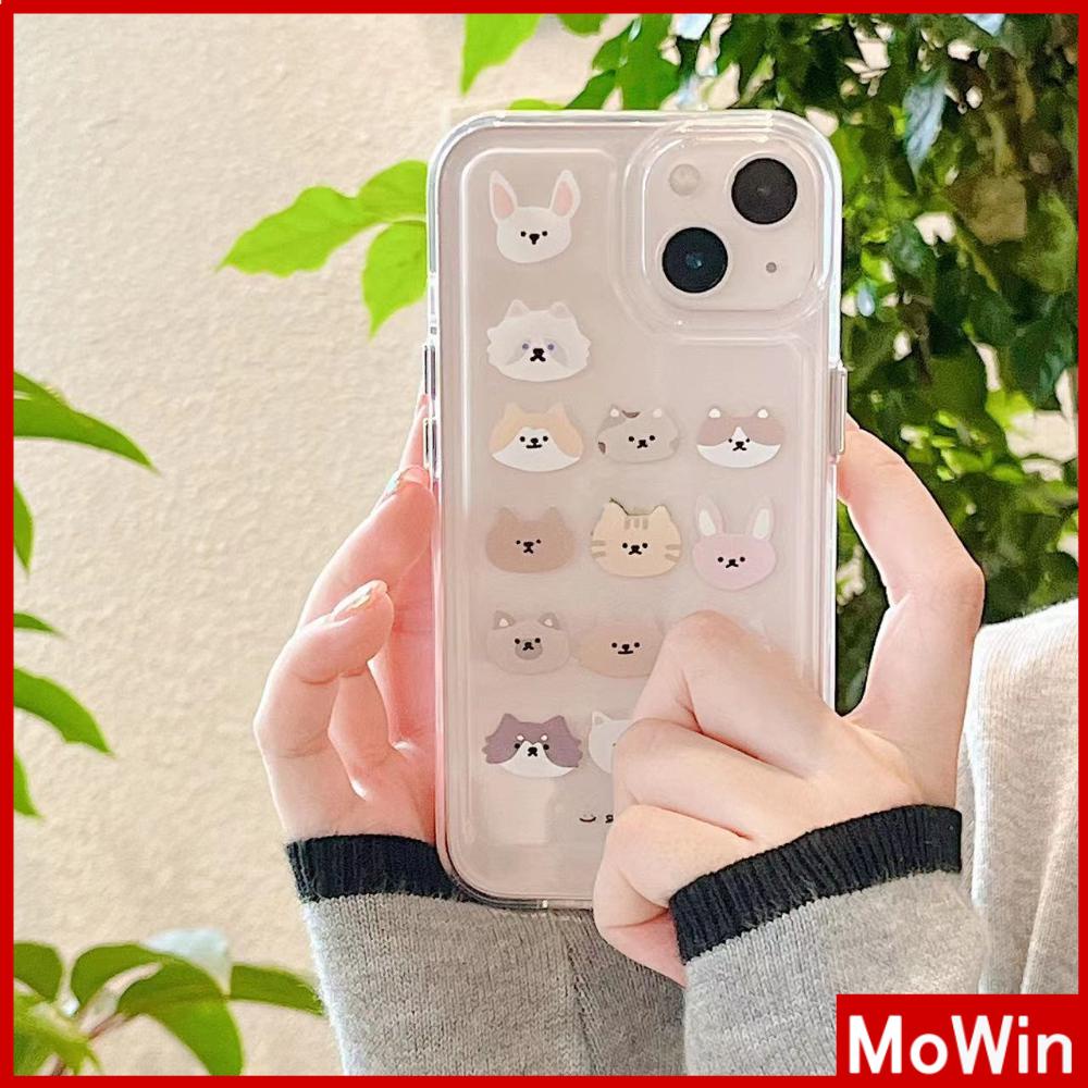 Ốp Điện Thoại Silicon Dẻo Trong Suốt In Hình Chó Hoạt Hình iPhone 11 Pro Max 13 Pro Max 12 Pro Max 7Plus xr XS Max