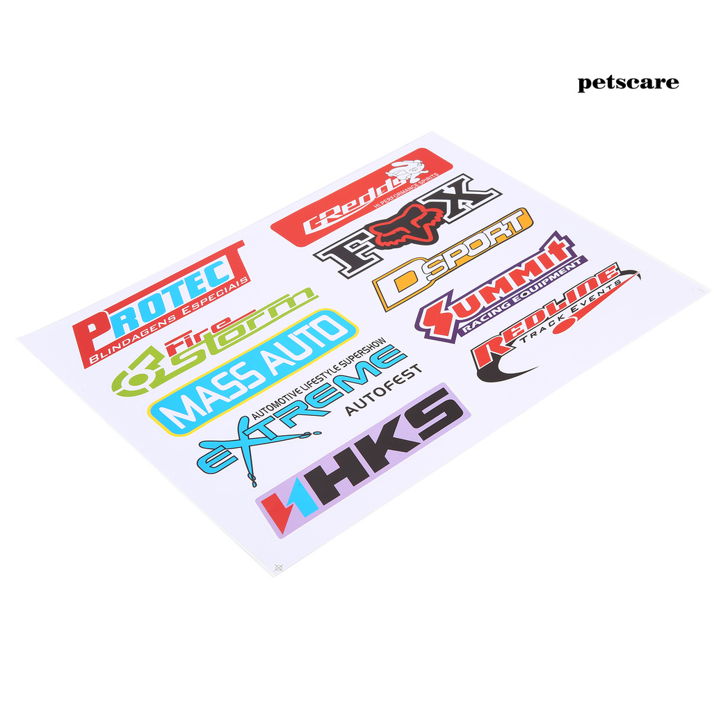 Bộ 10 Miếng Dán Trang Trí Xe Máy Lb-Ws-563 Trọng Lượng Nhẹ Có Thể Tháo Rời