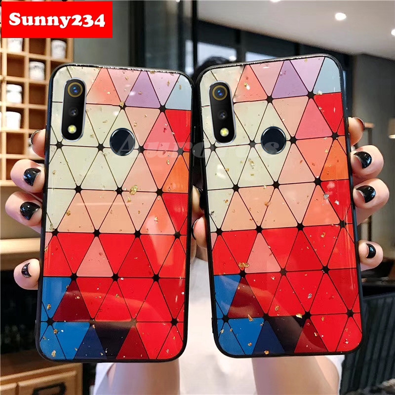 Shiny Gold Foil Phone Soft Case OPPO A52 A92 A92S A5 A9 A5S A7 A12 A31 2020 Case Realme C11 X50 6 3 5s 5i 5 Pro C3