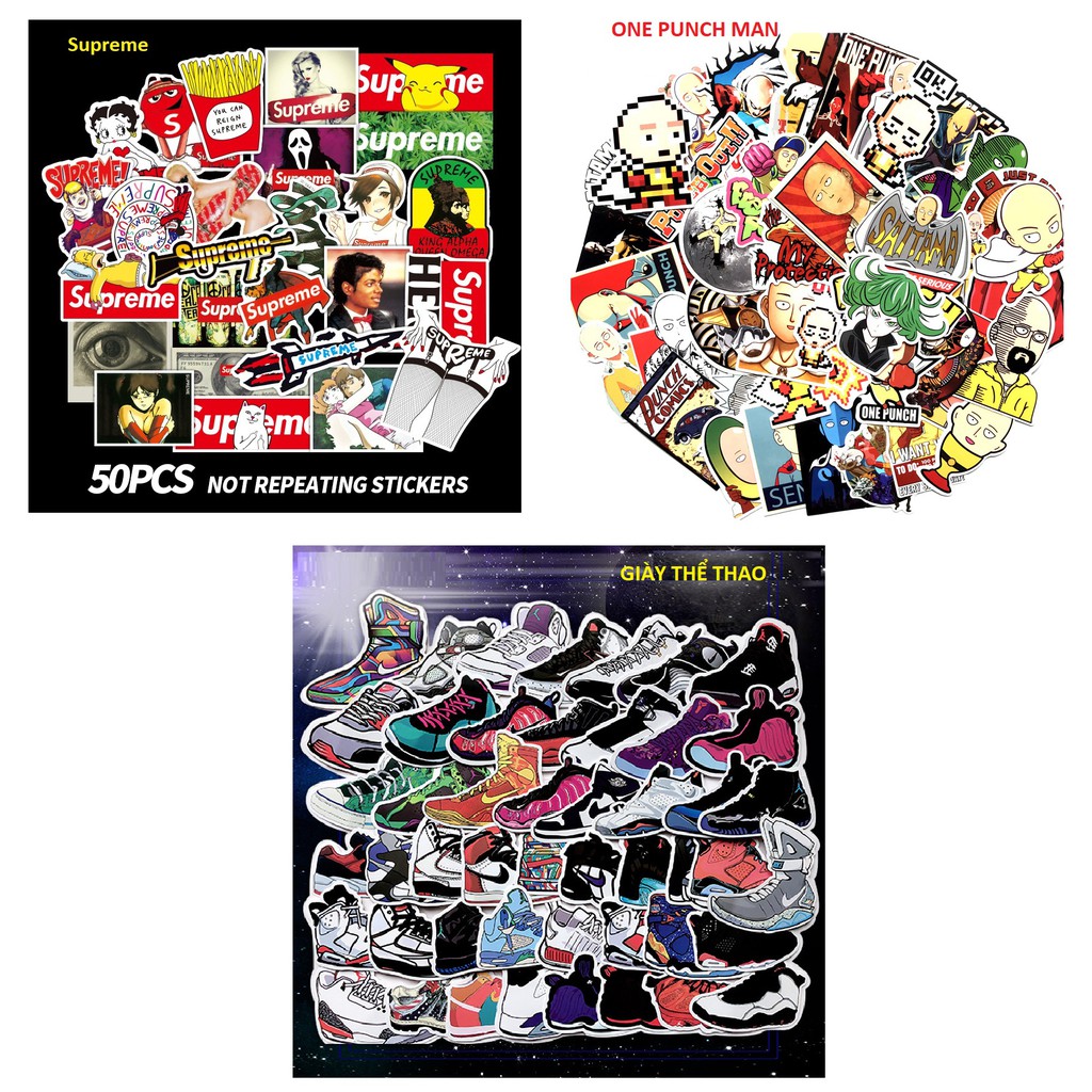[BỘ SƯU TẬP 1] Combo Sticker Anime Cartoon Avenger chống nước dán mũ bảo hiểm vali đồ dùng cực đẹp