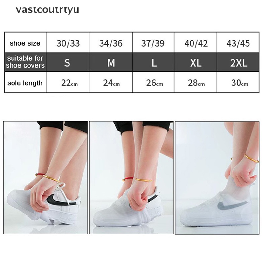 Vas Rain Boots Cover Silicone Rain Boots Waterproof Shoe Cover Children Rainy Day n