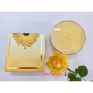 Phấn nước APRIL SKIN Real Calendula Ampoule Glow Cushion 13g