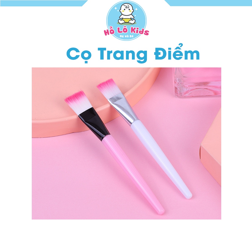 Cọ quét mặt nạ đắp mặt mask cán nhựa hồng trắng Hồ Lô Kids
