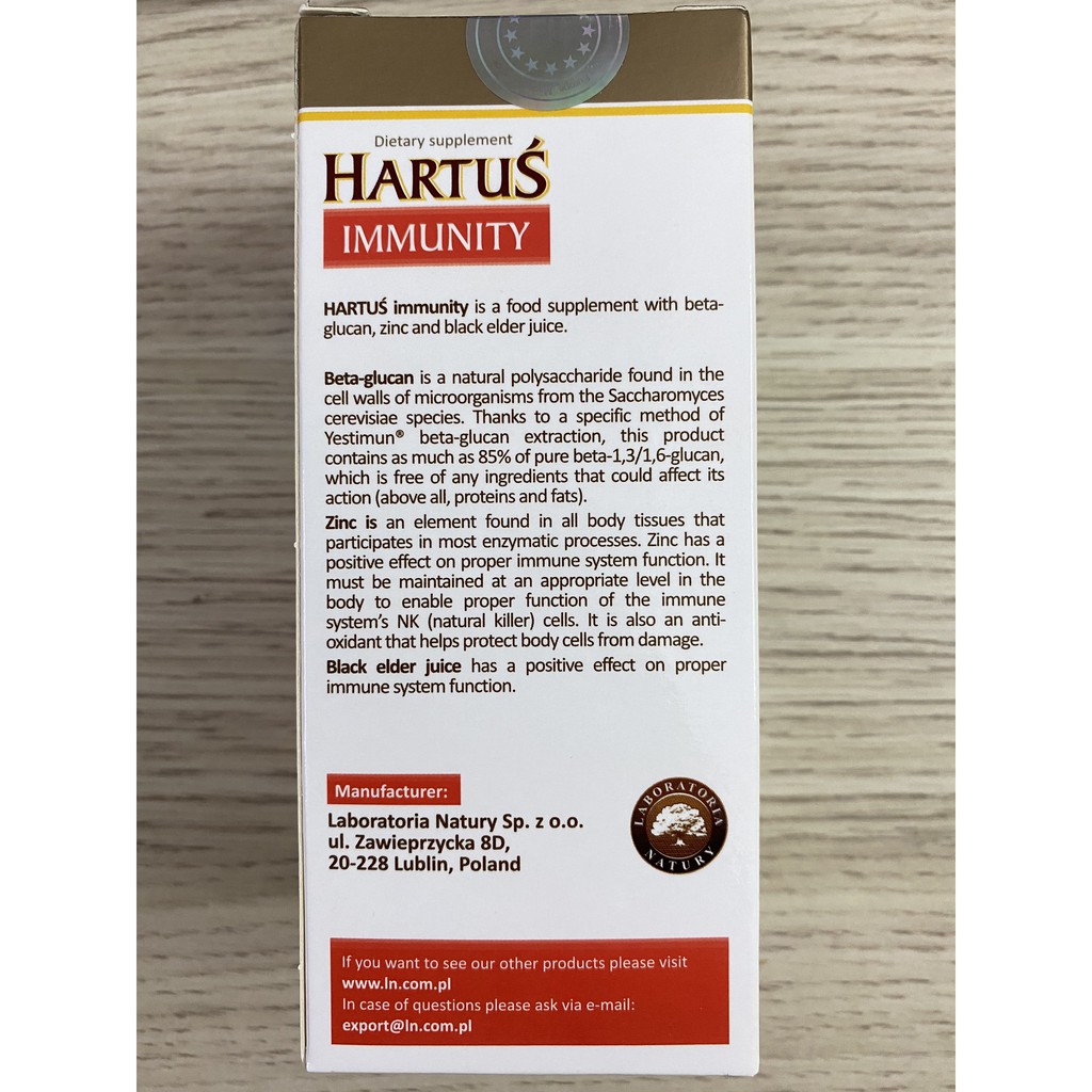 Hartus' Immunity Tăng Sức Đề Kháng,Miễn Dịch,Hết Ốm Vặt.Tăng Cường Sức Khỏe Đường Hô Hấp Trên