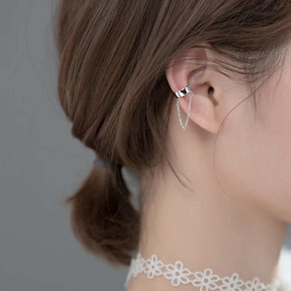Kẹp Sụn Phong Cách Tối Giản Cho Nữ|Bông Tai Kẹp Hình Khối Nhỏ Màu Sắc Sang Trọng