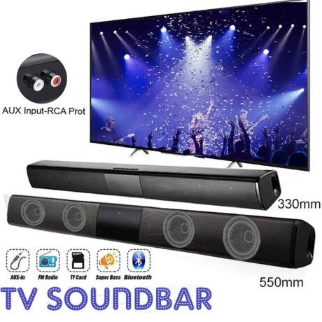 Loa Thanh Dài Siêu Trầm Bluetooth Gaming Soundbar Để Bàn BS-28B Dùng Cho Máy Vi Tính PC, Laptop, Tivi