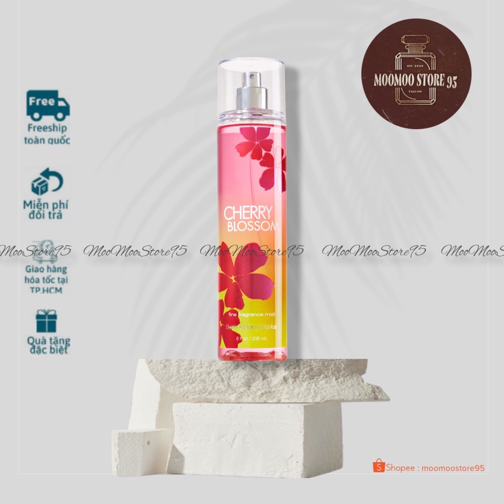 Xịt thơm toàn thân Bath and Body Works Cherry Blossom