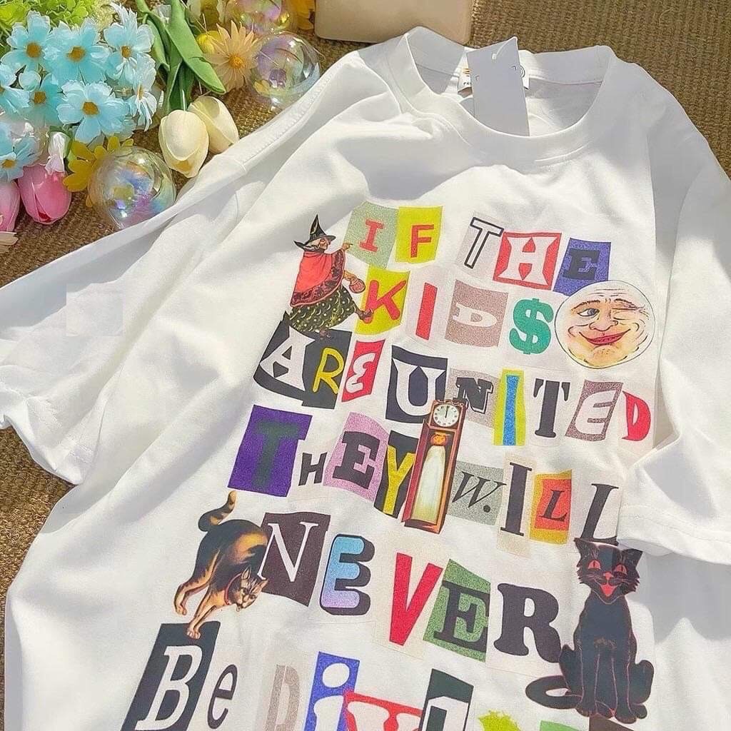 Áo Thun Dáng Rộng Cổ Tròn Tay Ngắn Thời Trang Cho Nam Và Nữ - zadola fashion