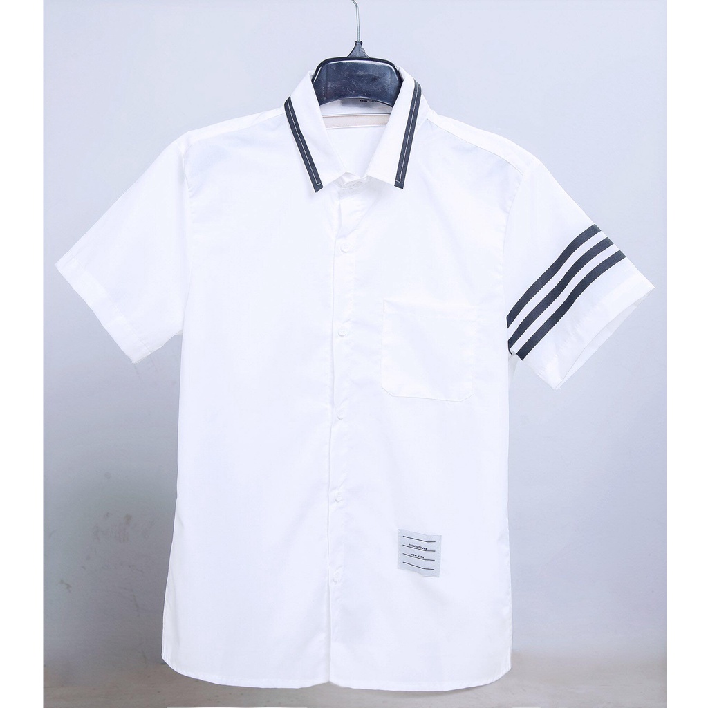 Áo Sơ Mi THOME Hotrend nam nữ,vải cotton lụa mềm mát, Sơ mi ngắn tay nam chất cực đẹp