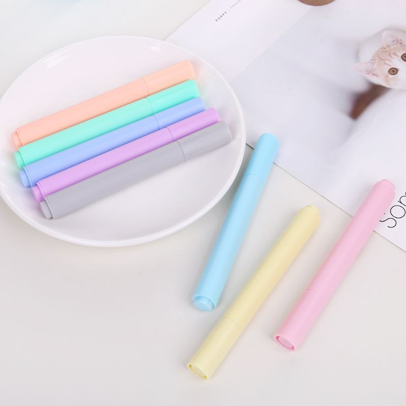 Bộ 8 bút dạ quang vỏ màu kẹo sáng tạo chuyên dụng cho tô màu