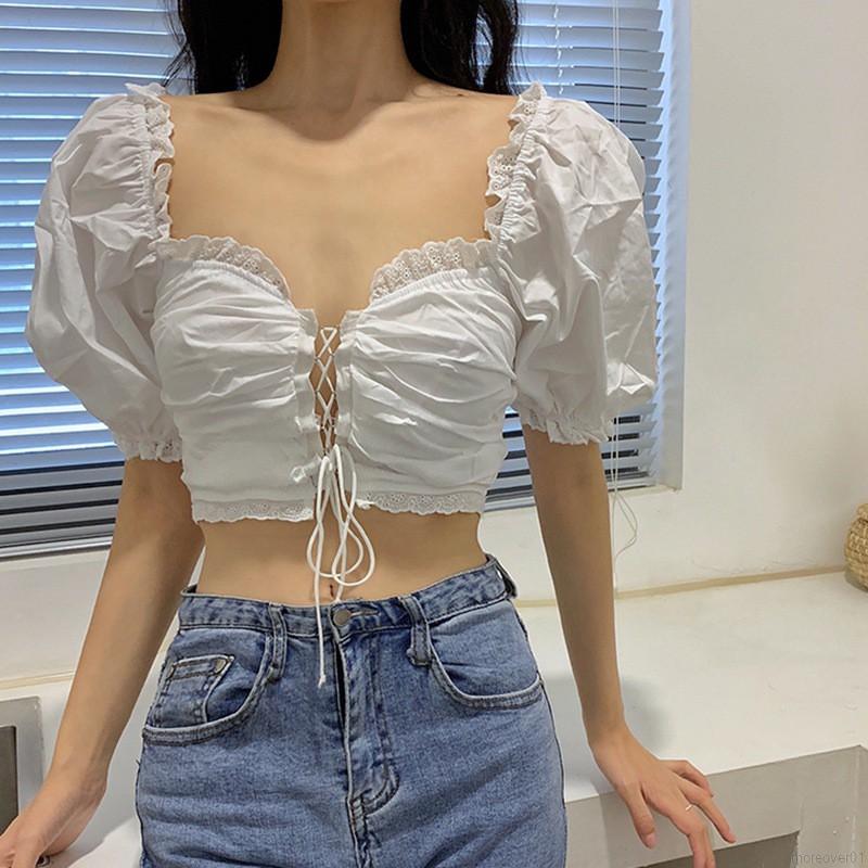 Áo Croptop Họa Tiết Hoa Quyến Rũ Dành Cho Nữ | BigBuy360 - bigbuy360.vn