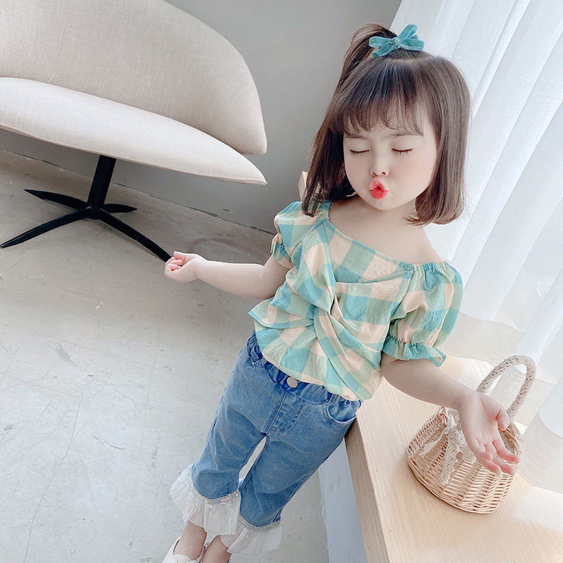 Áo tay ngắn mùa hè Hàn Quốc mới cho bé gái (2021)