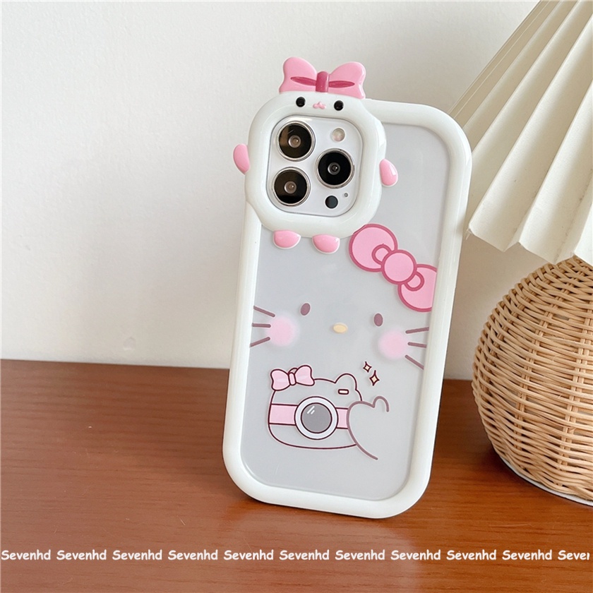 Ốp Điện Thoại Họa Tiết Hello Kitty Cho iPhone 14 13 12 11 Pro Max Xs Max Xr X 7 8 6 6s Plus