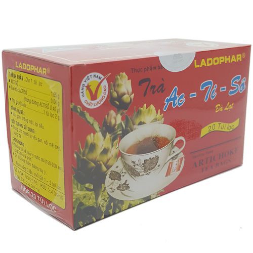 Trà Atiso Đà Lạt Ladophar hộp 20 gói x 20g