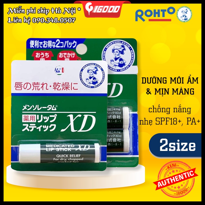 Son dưỡng Rohto Mentholatum XD Nhật Bản 4g