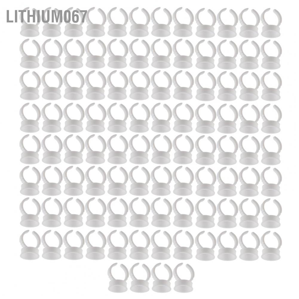 [Hàng mới về] Vòng hình dạng nhẫn đeo tay đựng keo nối mi bằng nhựa dùng một lần