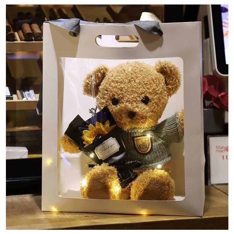 Gấu teddy nhồi bông kích thước nhỏ đáng yêu làm quà tặng dành cho bạn gái