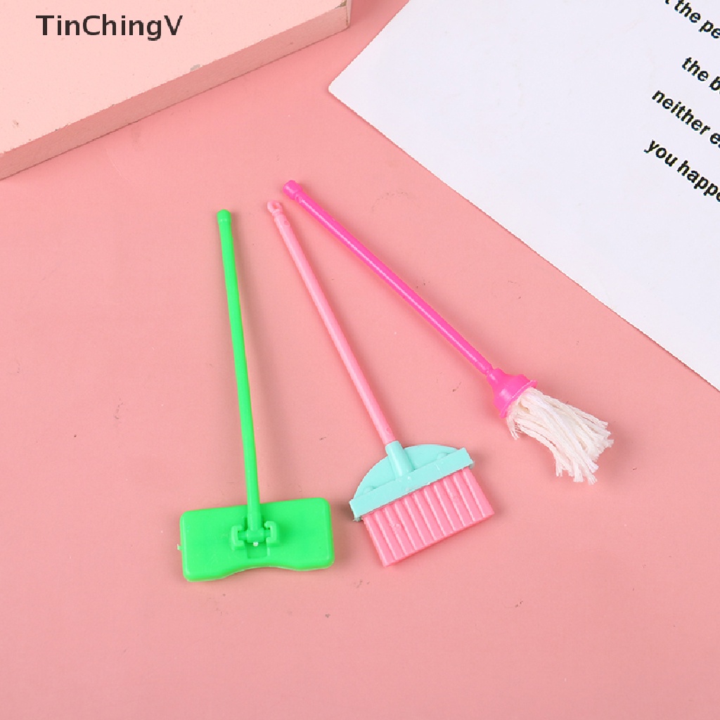 Bộ 10 Dụng Cụ Vệ Sinh Nội Thất Nhà Búp Bê