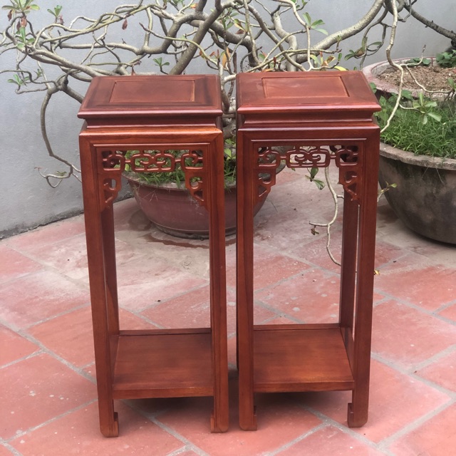 Đôn vuông gỗ lim