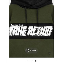 Bộ nỉ hoodie bé trai chữ ngực