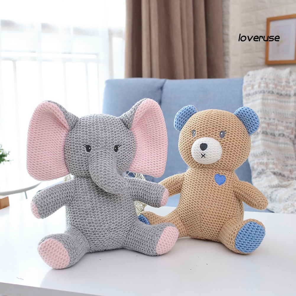 Gấu Nhồi Bông Đan Len Dễ Thương Dành Cho Bé