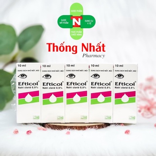 Nước muối sinh lý sát trùng Efticol 0.9% lốc 10 chai