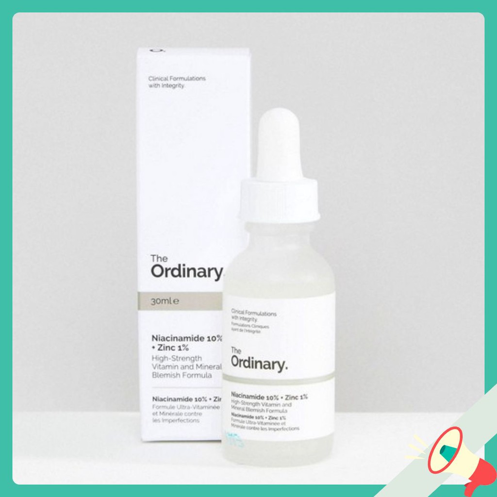 [SHOPEE TRỢ GIÁ] Tinh chất Niacinamide 10% + Zinc 1% - The Ordinary The ordinary 30ml chính hãng