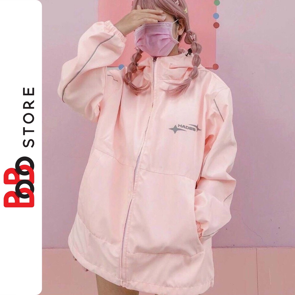 Áo khoác dù dạ quang có nón to form rộng 2 lớp chống nắng unisex dành cho nam nữ - BoBo Store