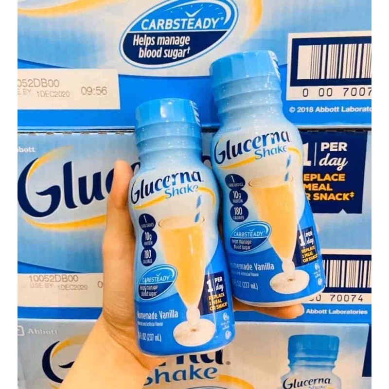 Sữa Nước Glucerna Mỹ dành cho người bị bệnh tiểu đường vị vani