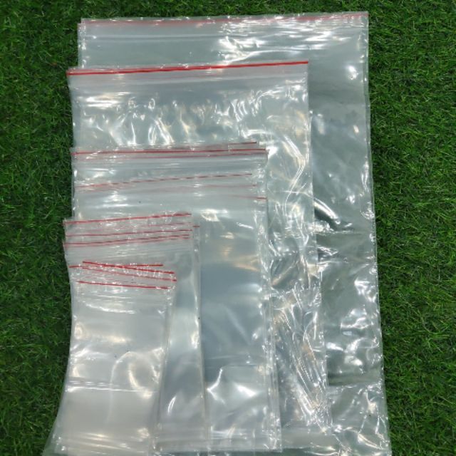 100 TÚI ZIPPER CHỈ ĐỎ SIZE 5-6