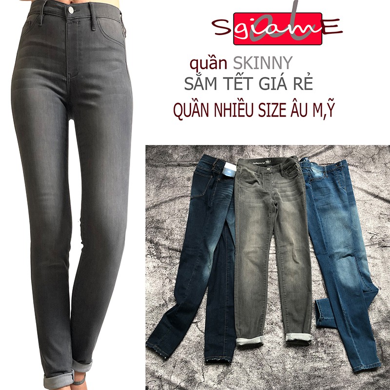 Quần jeans nữ size ngoại cỡ, skinny, hàng nhập