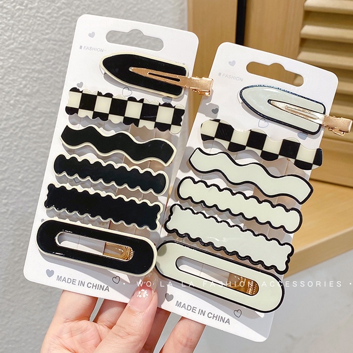 Kẹp Tóc Làm Từ Nhựa Acrylic Phong Cách Retro Hàn Quốc Thời Trang Đơn Giản Cho Nữ