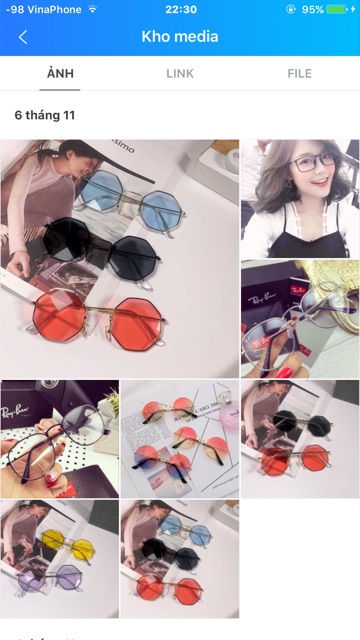 Kính thời trang đủ màu:lục giác,kính vuông,dẹt nobita | BigBuy360 - bigbuy360.vn