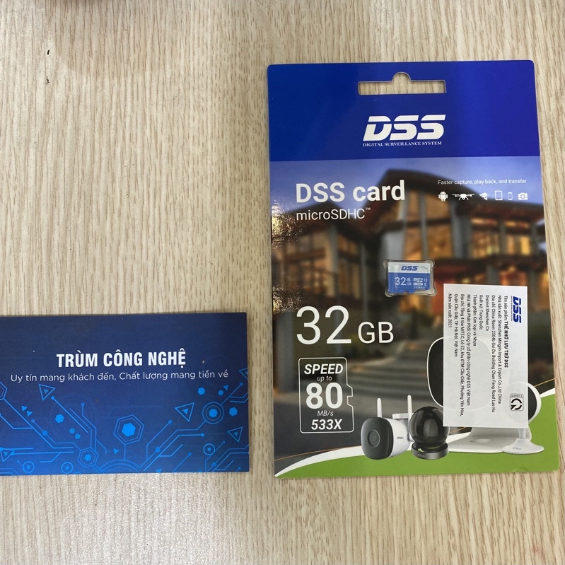 Thẻ nhớ 32GB class10 DSS 80MB/s 533x dành cho Điện Thoại, Camera...Phân Phối Chính Hãng